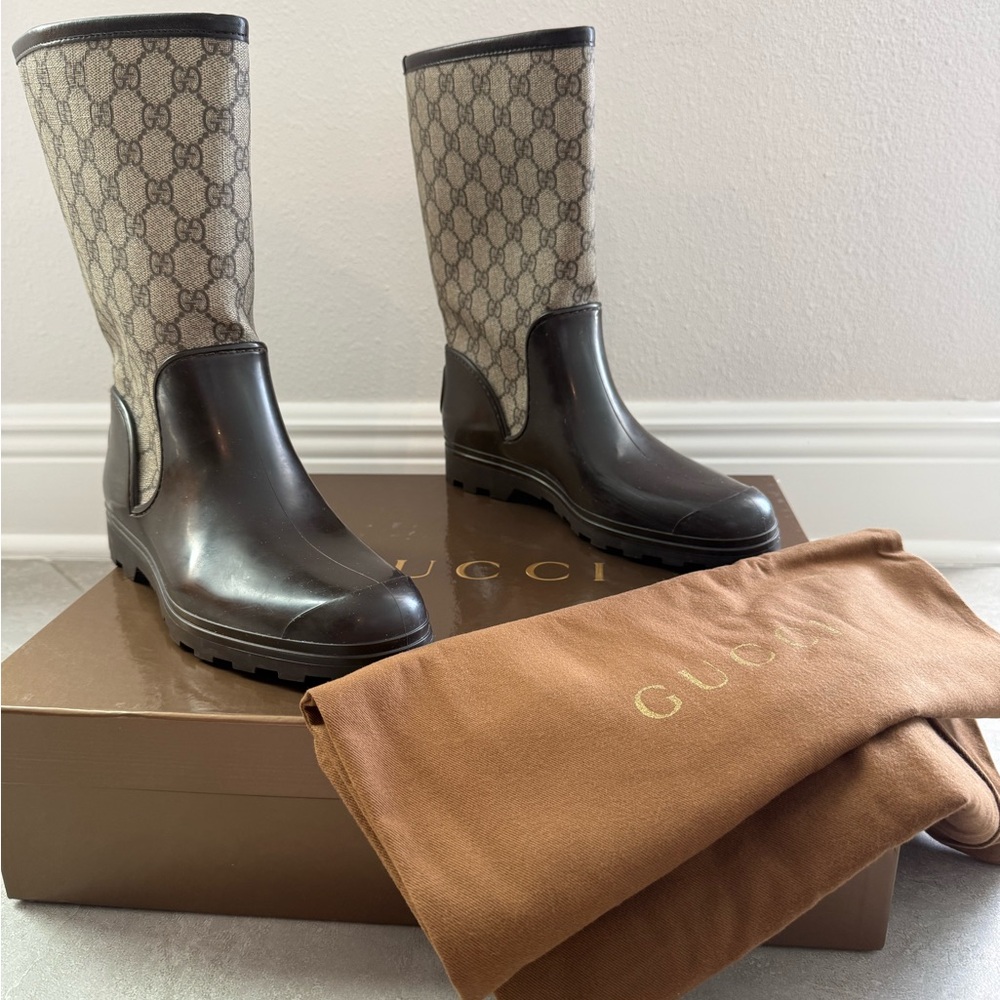 Authentic Gucci Rain boots women’s size 39 - Picture 2 of 8